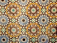 Tiles in the Saadian Tombs, Marrakesh - Katie Hale, Cumbrian poet / writer