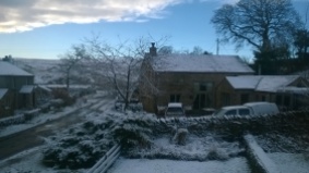 Snow in Cumbria. Katie Hale, Cumbrian poet / writer etc.