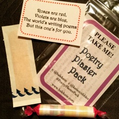 Poetry Plaster Pack - a guerrilla poetry project by Cumbrian writer Katie Hale