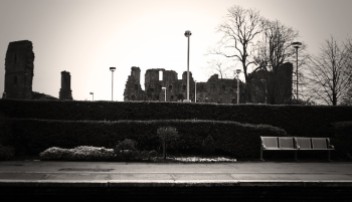 Penrith Castle: view from the station - Cumbria