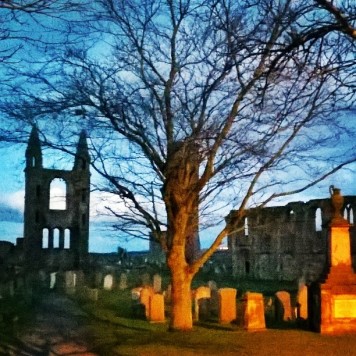 St Andrews Cathedral at dusk