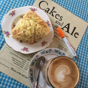Writing time at Cakes & Ale cafe