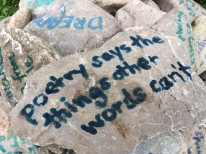 Poetry Cairn, Lakes Alive Festival