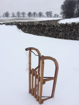 Snow in Cumbria - sledge