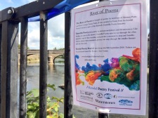 Kendal Poetry Festival 2018: guerrilla poetry, River of Poems
