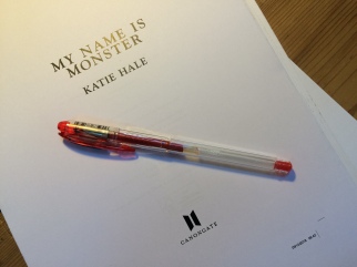 Proof pages of My Name is Monster, by Katie Hale